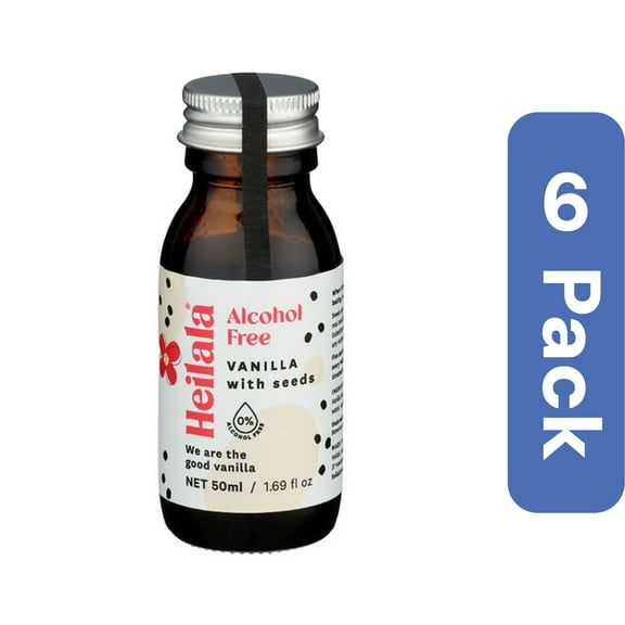 Heilala Pure Vanilla Extract Alcohol-Free 1.69 oz (Pack Of 6)