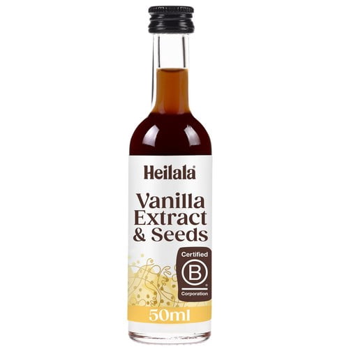 Heilala Vanilla Extract with Seed 50ml, British Import (Pack of 2)