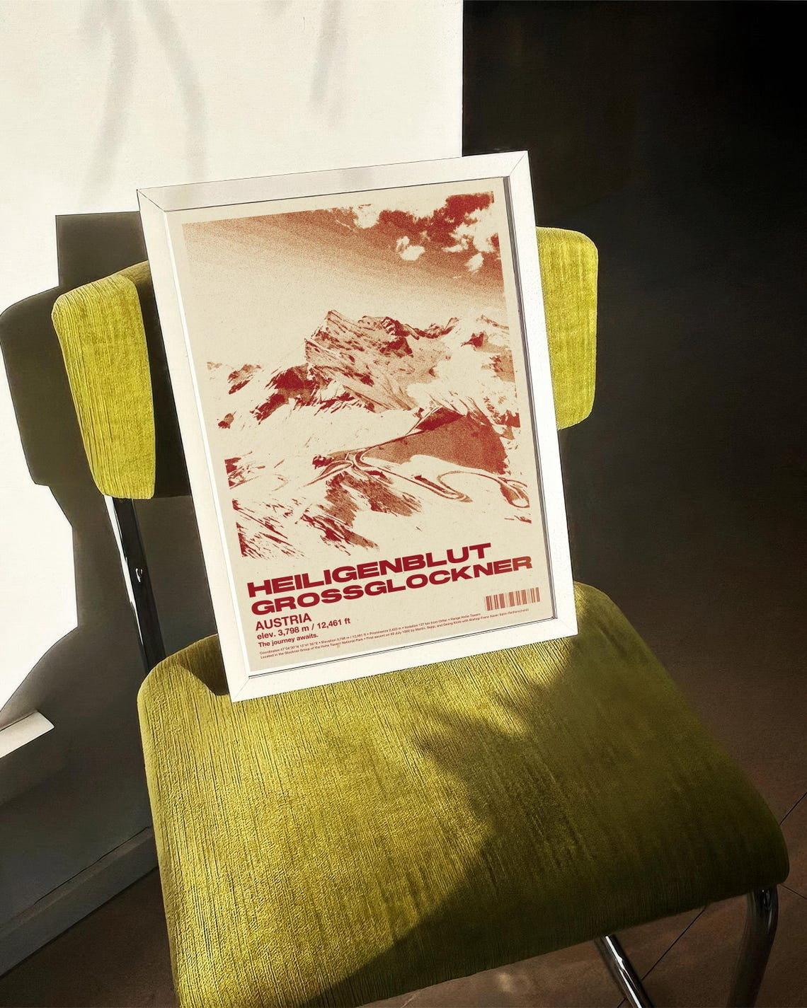 Distgusting Baby Heiligenblut Grossglockner Mountain Wall Art Print, Alpine Travel Decor ...