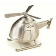 thumbnail image 1 of Leeber Helicopter Money Bank, Pewter Finish, 3.8" x 3.8" x 5.6", 1 of 2