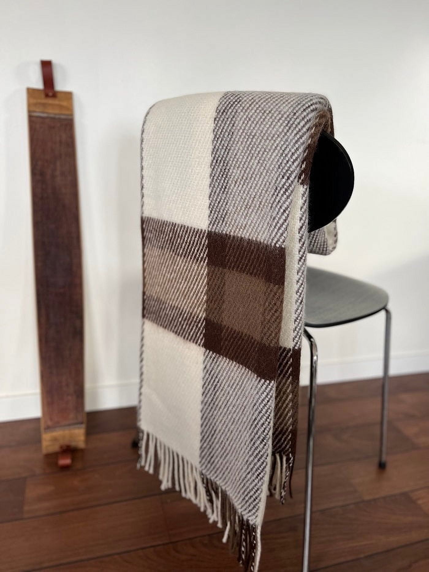 Heimdall Norway Brown Haugastol 100 Pure New Wool Blanket