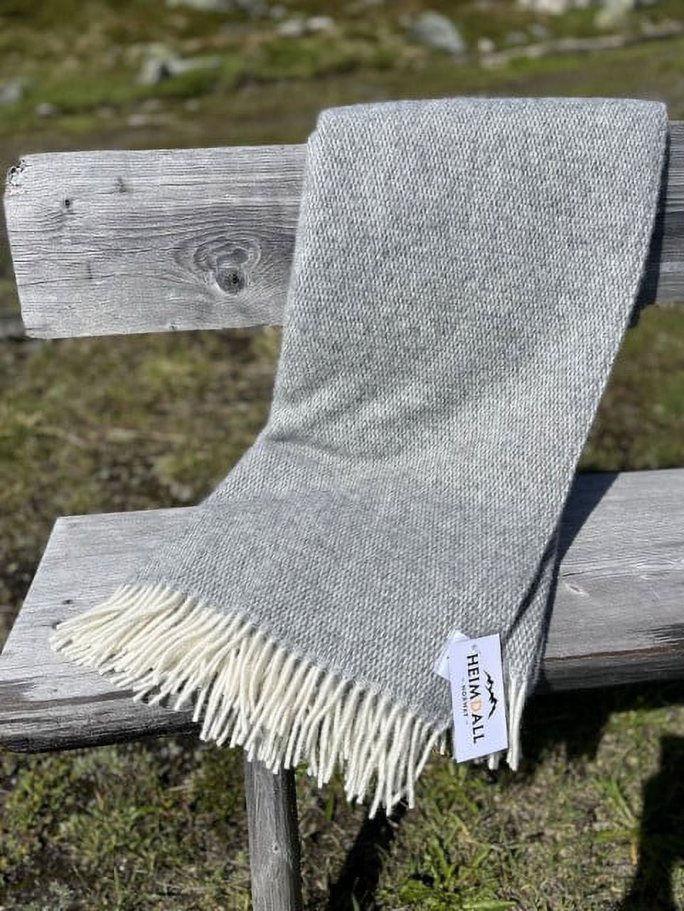 Buy Heimdall Norway Mountain Grey Wool Blanket at Ubuy Singapore