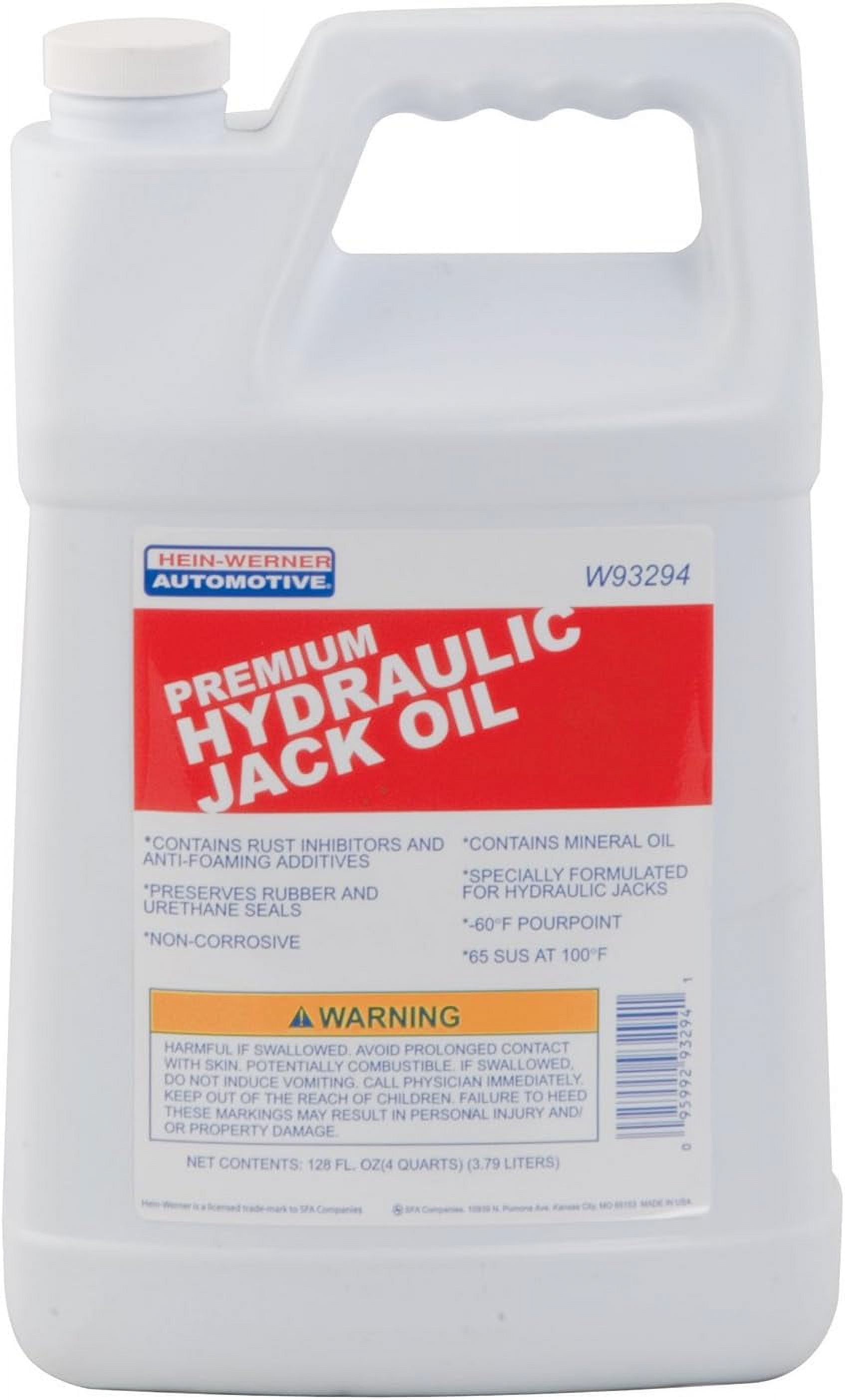 HeinWerner HW93294 Blue Premium Hydraulic Jack Oil 1 Gallon