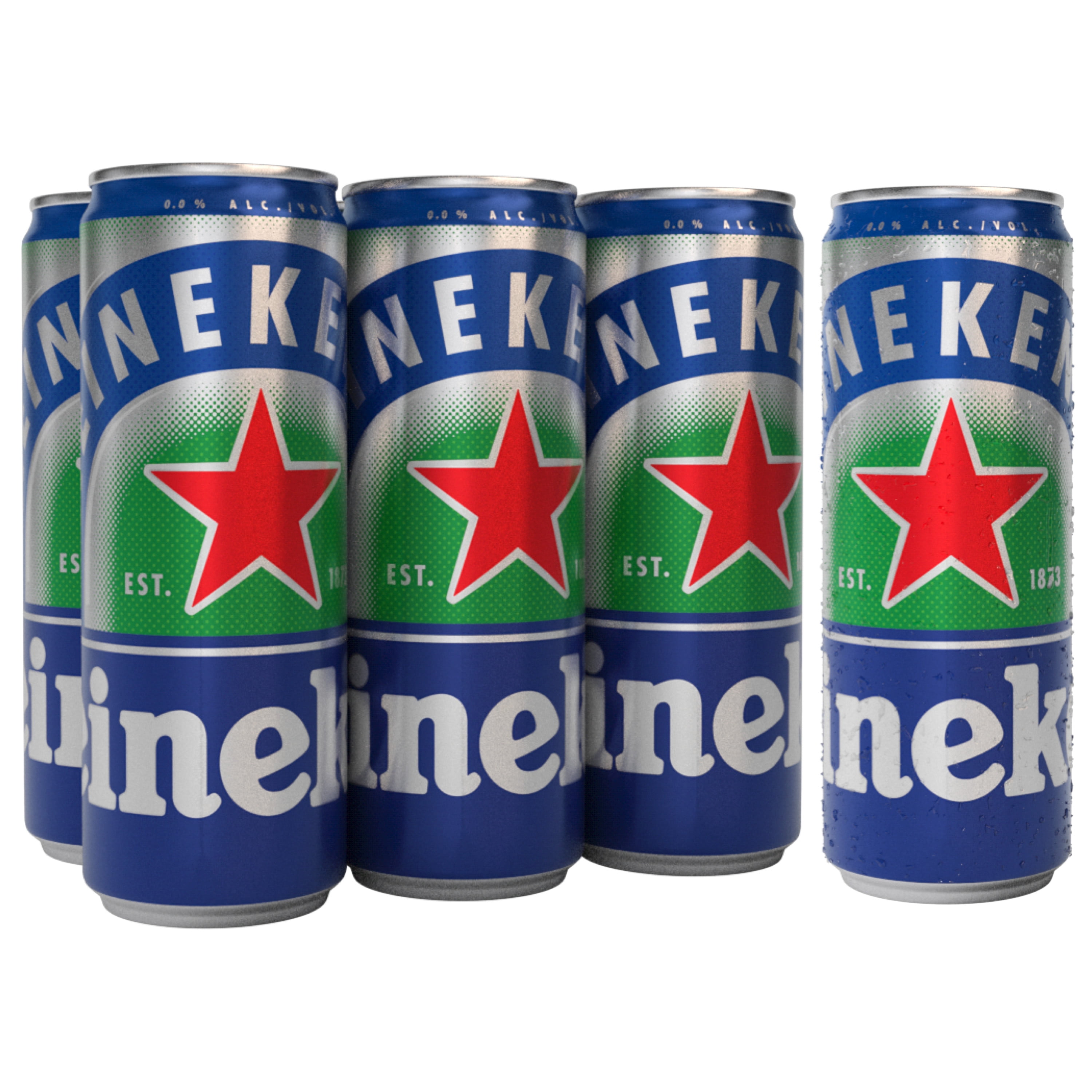 Heineken 0.0 NonAlcoholic Beer, 6 Pack, 11.2 fl oz Cans