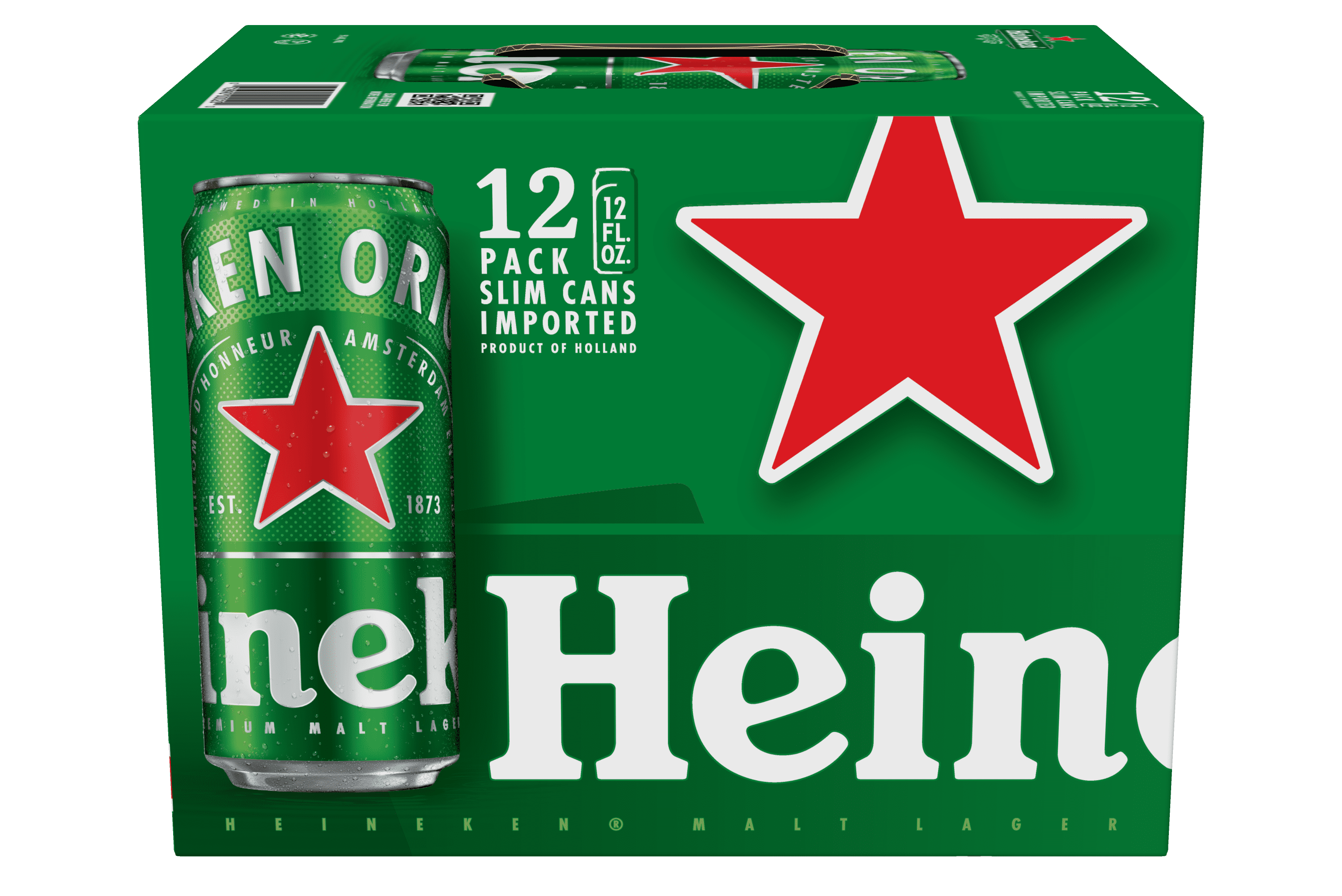 Heineken, Original Netherlands Lager, 12 pack, 12 fl oz cans