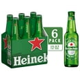 Heineken Original Lager Beer, 6 Pack, 12 fl oz Bottles, 5 Alcohol by Volume