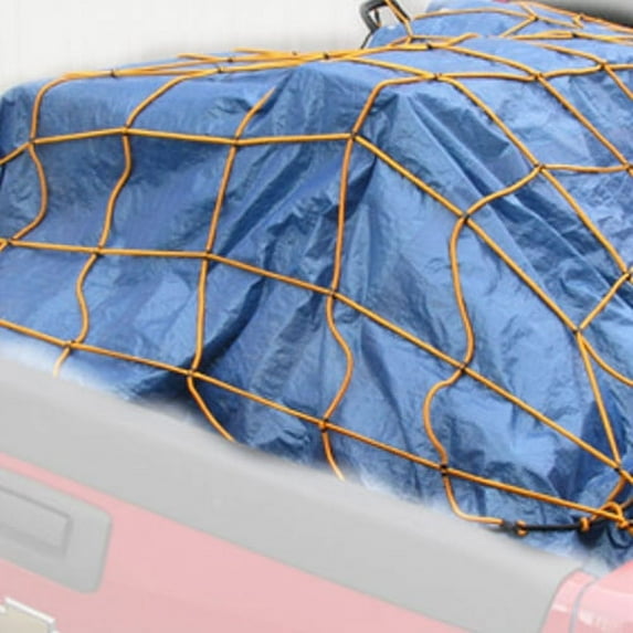 Heininger Cargo StretchWeb Storage Net 6ft x 10ft - Truck Tailgate with Hooks