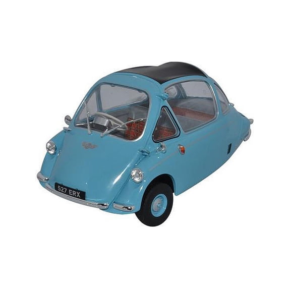 Heinkel Trojan 1:18 scale Diecast Model Car in Roman Blue by Oxford Diecast