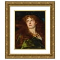 thumbnail image 1 of Heinrich Bürck 15x18 Gold Ornate Wood Frame and Double Matted Museum Art Print Titled - Valkyrie (1881), 1 of 4