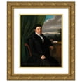 thumbnail image 1 of Heinrich Beltz 15x18 Gold Ornate Wood Frame and Double Matted Museum Art Print Titled - Portrait Burckhardt-Bischoff, 1 of 4