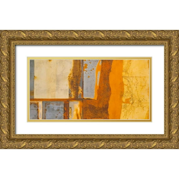 Heinrich, Christian 18x11 Gold Ornate Wood Framed with Double Matting Museum Art Print Titled - The Silent Sound of Africa I