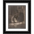 thumbnail image 1 of Heinrich Kuhn 2x Matted 20x24 Black Ornate Framed Art Print 'Hans with Bureau', 1 of 2