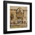 thumbnail image 1 of Heinrich Stohl 12x14 Black Modern Framed Museum Art Print Titled - Genres Scene in Venice, 1 of 1