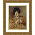 thumbnail image 1 of Heinrich von Angeli 19x24 Gold Ornate Framed and Double Matted Museum Art Print Titled - Franz Ritter Von Gambold (1890), 1 of 4