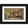 thumbnail image 1 of Heinrich von Förster 18x12 Black Ornate Wood Framed Double Matted Museum Art Print Titled - The Music Room of Archduchess Margarete, Princess of Saxony, in Schloss Ambras (1870s), 1 of 5