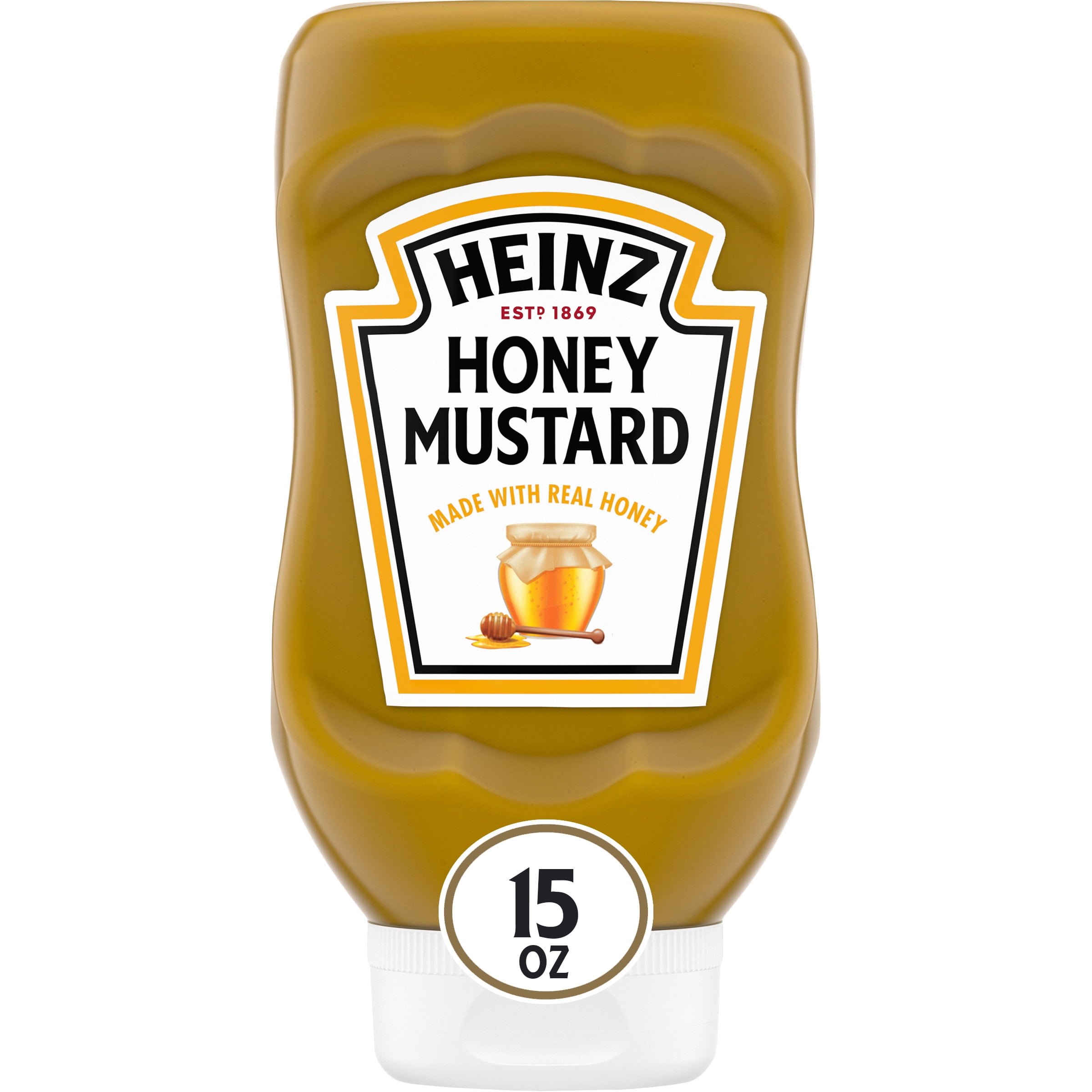 Heinz 100 Natural Honey Mustard with Real Honey 15 oz Bottle