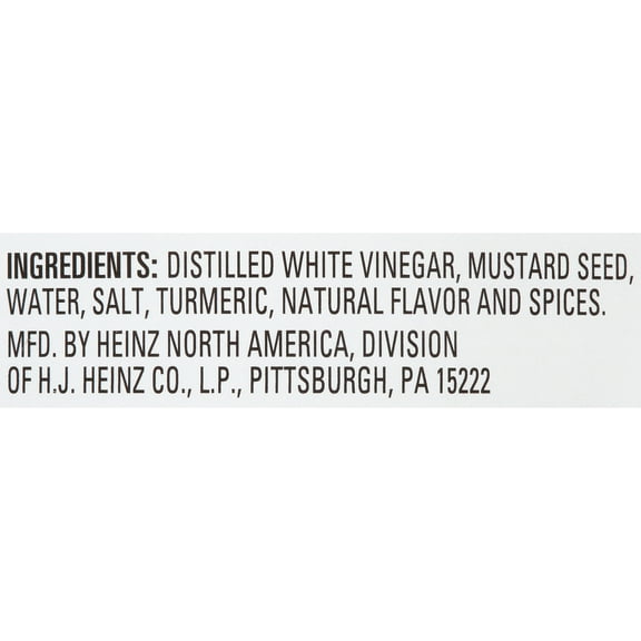 Heinz 100% Natural Yellow Mustard, Forever Full, Inverted, No Seal to Peel, 16 ct Casepack, 13 oz Bottles