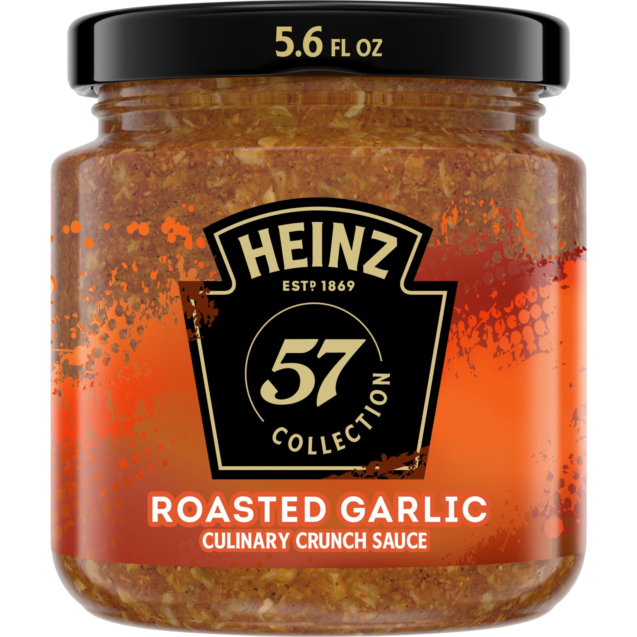 Heinz 57 Collection Culinary Crunch Roasted Garlic Crunch Sauce, 5.6 fl oz