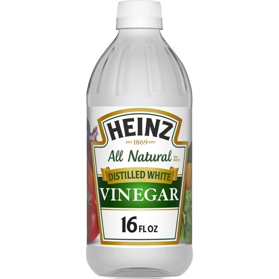 Heinz All Natural Distilled White Vinegar with 5% Acidity, 16 fl oz Bottle