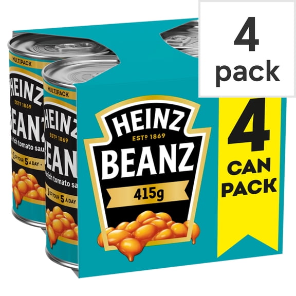 Heinz Baked Beans In Tomato Sauce 4X415g, Imported from Britain