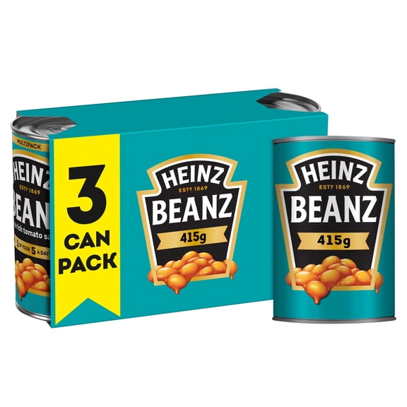 Heinz Baked Beans Standard 3x415g, Imported from Britain