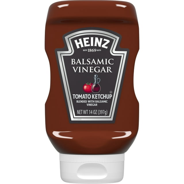Heinz Balsamic Vinegar Tomato Ketchup 14 oz Squeezable Bottle