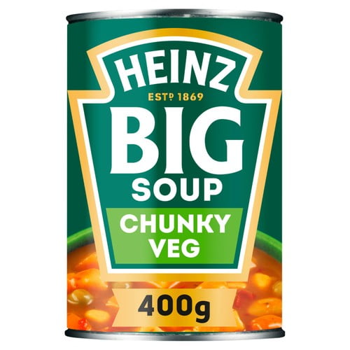 Heinz Big Soup Chunky Vegetable 400g, British Import (Pack of 2)
