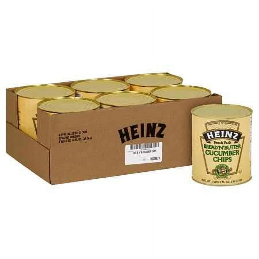 Heinz Bread N Butter Pickle Chip 99 fl. oz., PK6