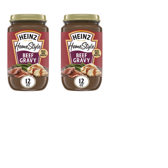 Heinz HomeStyle Savory Beef Gravy, 12 oz Jar pack of 2