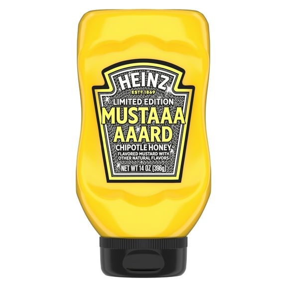 Heinz Mustaaaaaard Chipotle Honey Flavored Mustard with Other Natural Flavors, 14 oz Bottle, Liquids