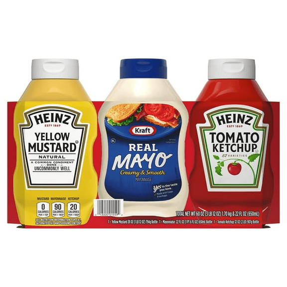 Heinz Classic Pack Condiments, 3 pk.