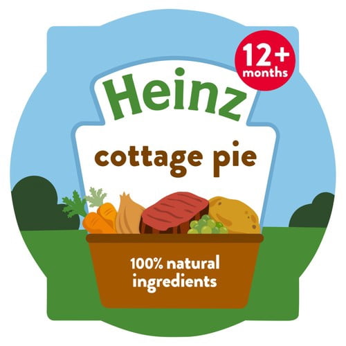 Heinz Cottage Pie Baby Food Tray 1+ Year 200g, British Import (Pack of 2)