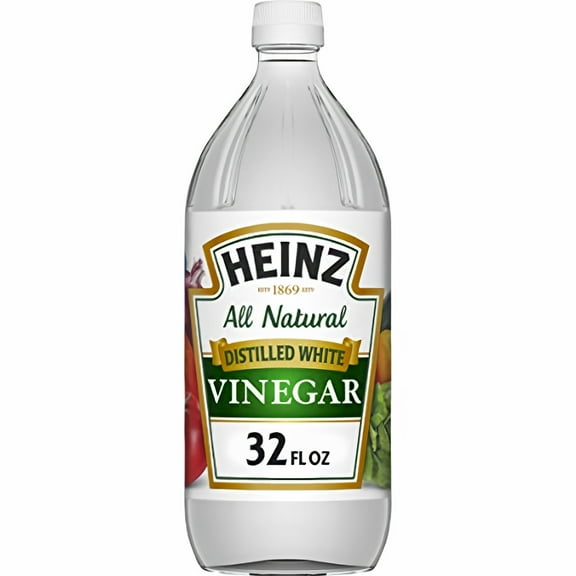 Heinz Distilled White Vinegar 32 fl oz Bottle (Pack of 48)