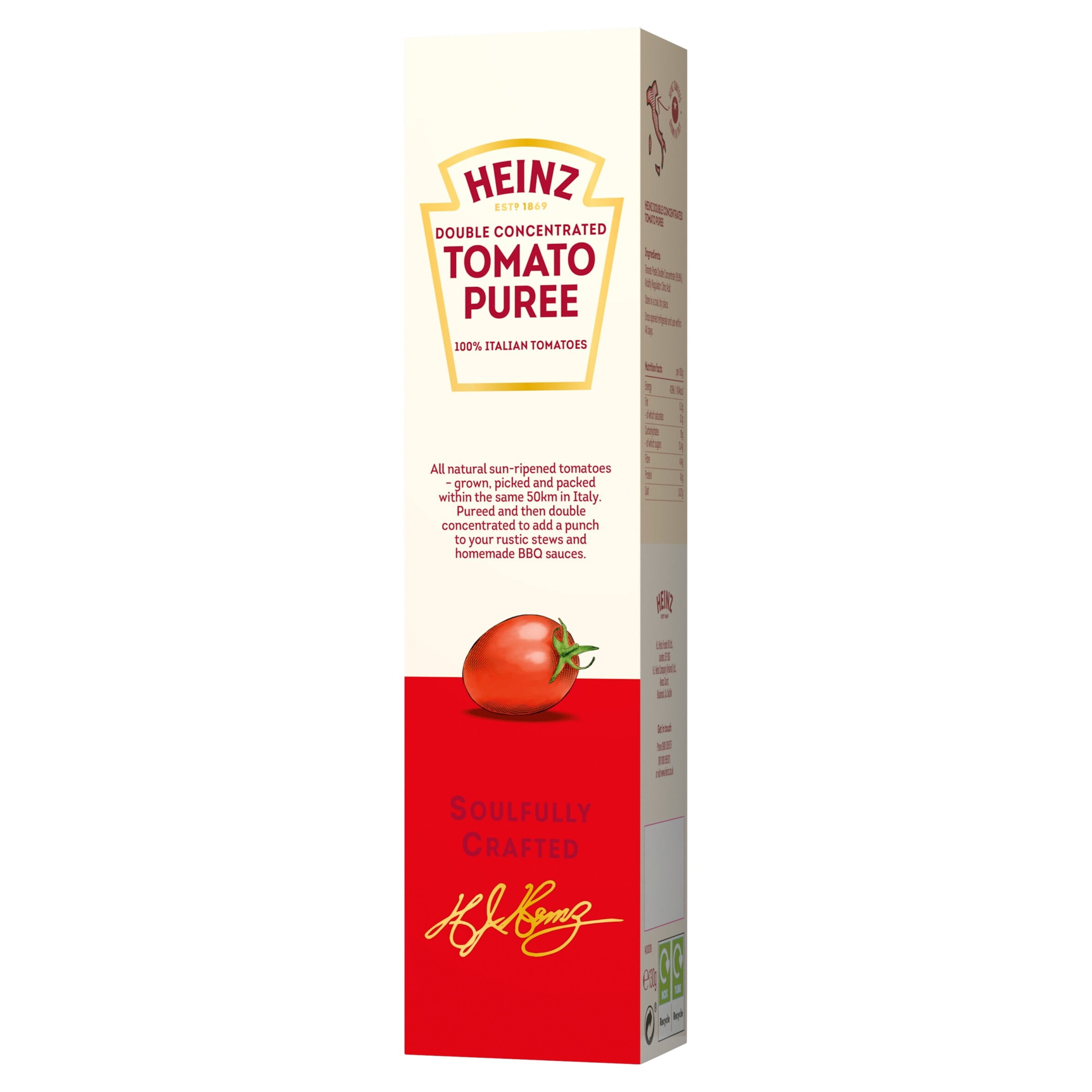 Heinz Double Concentrated Tomato Puree 130g, Imported from Britain