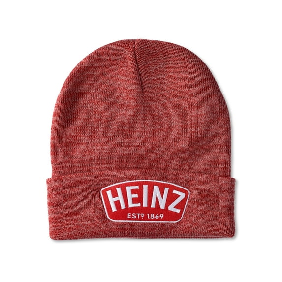 Heinz EST 1869 Adult Beanie Embroidered Patch Logo Cuffed Knit Skull Cap OSFM