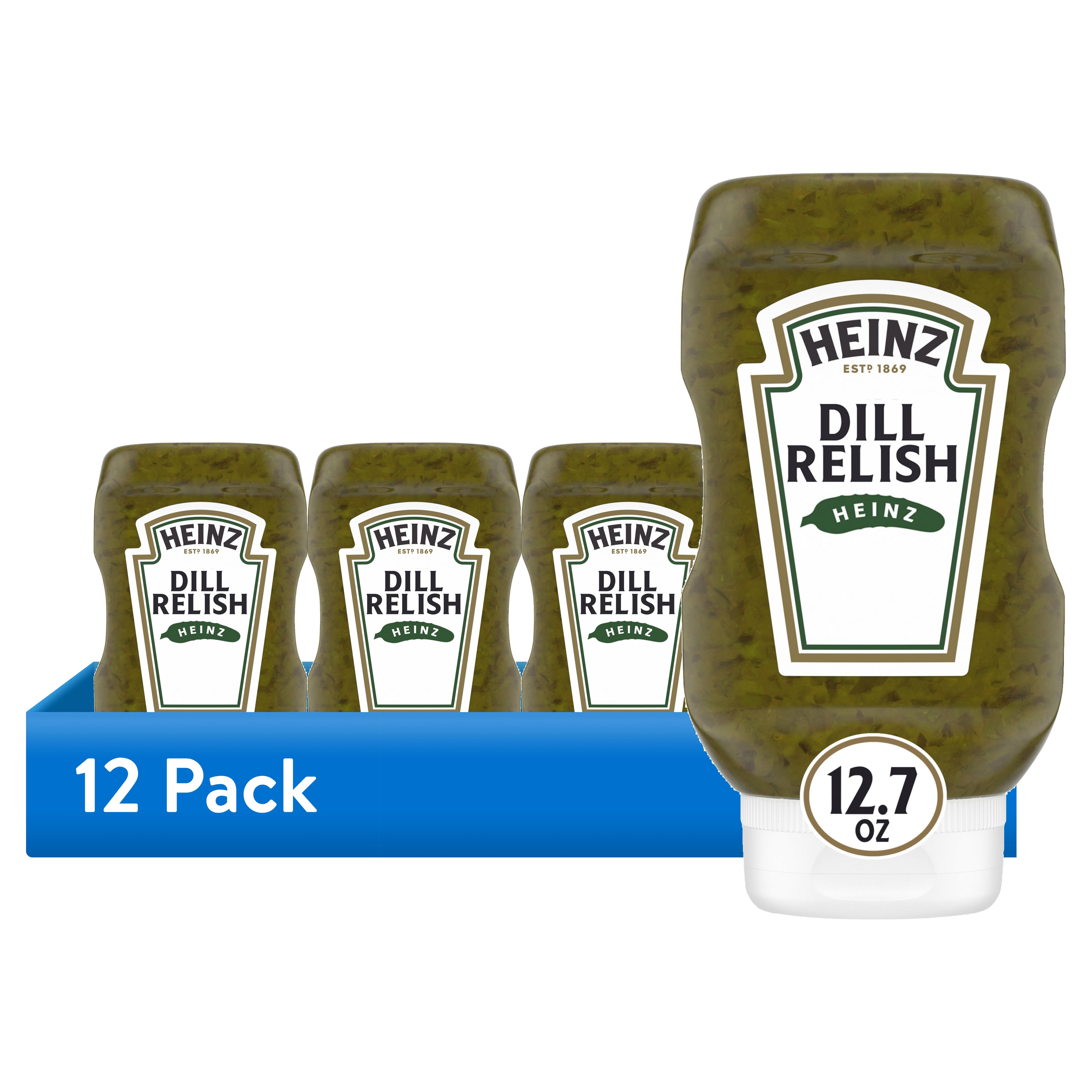 (12 pack) Heinz Dill Relish, 12.7 oz Bottle