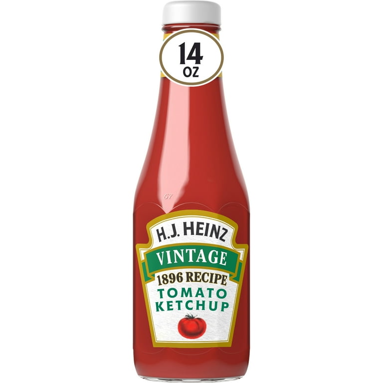 Heinz H.J. Vintage 1896 Recipe Tomato Ketchup, 14 oz Bottle