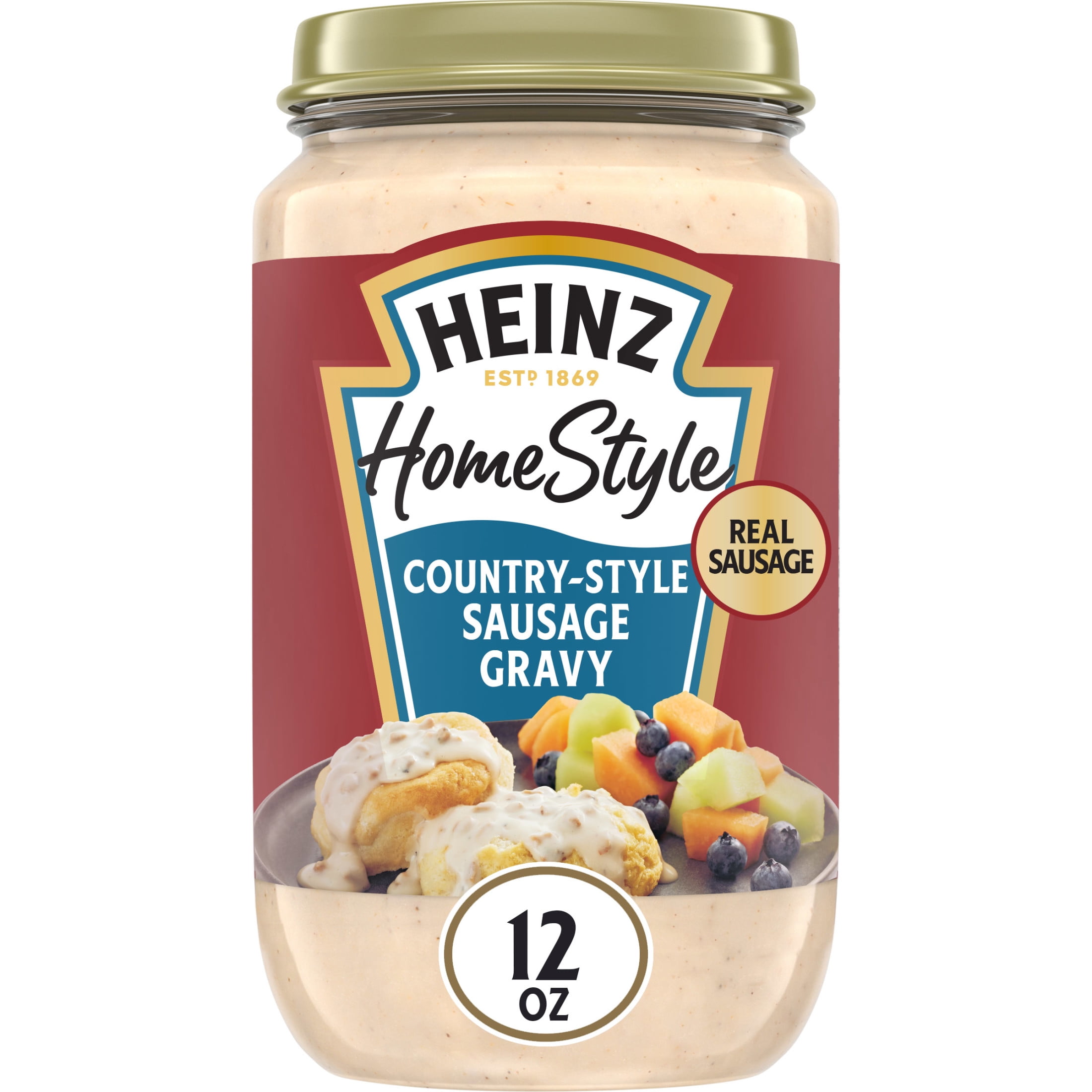 Heinz HomeStyle Country-Style Sausage Gravy, 12 oz Jar