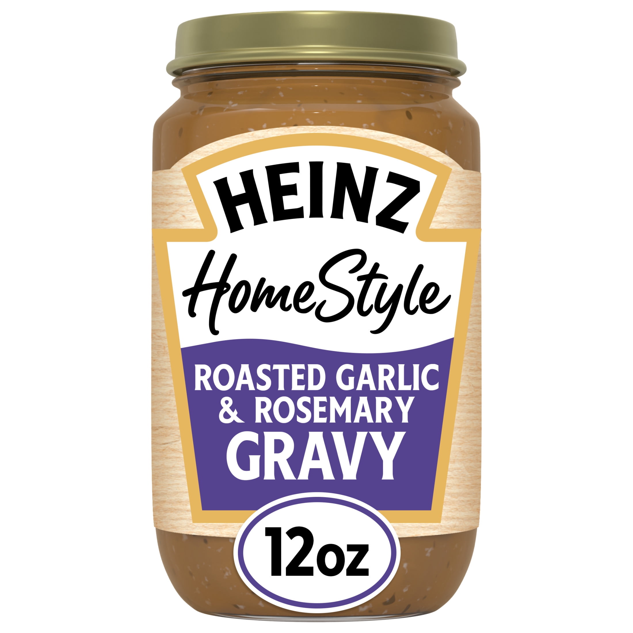 Heinz HomeStyle Roasted Garlic & Rosemary Gravy, 12 oz Jar