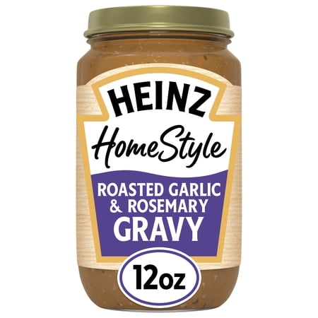 Heinz HomeStyle Roasted Garlic & Rosemary Gravy, 12 oz Jar