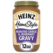 Heinz HomeStyle Roasted Garlic & Rosemary Gravy, 12 oz Jar