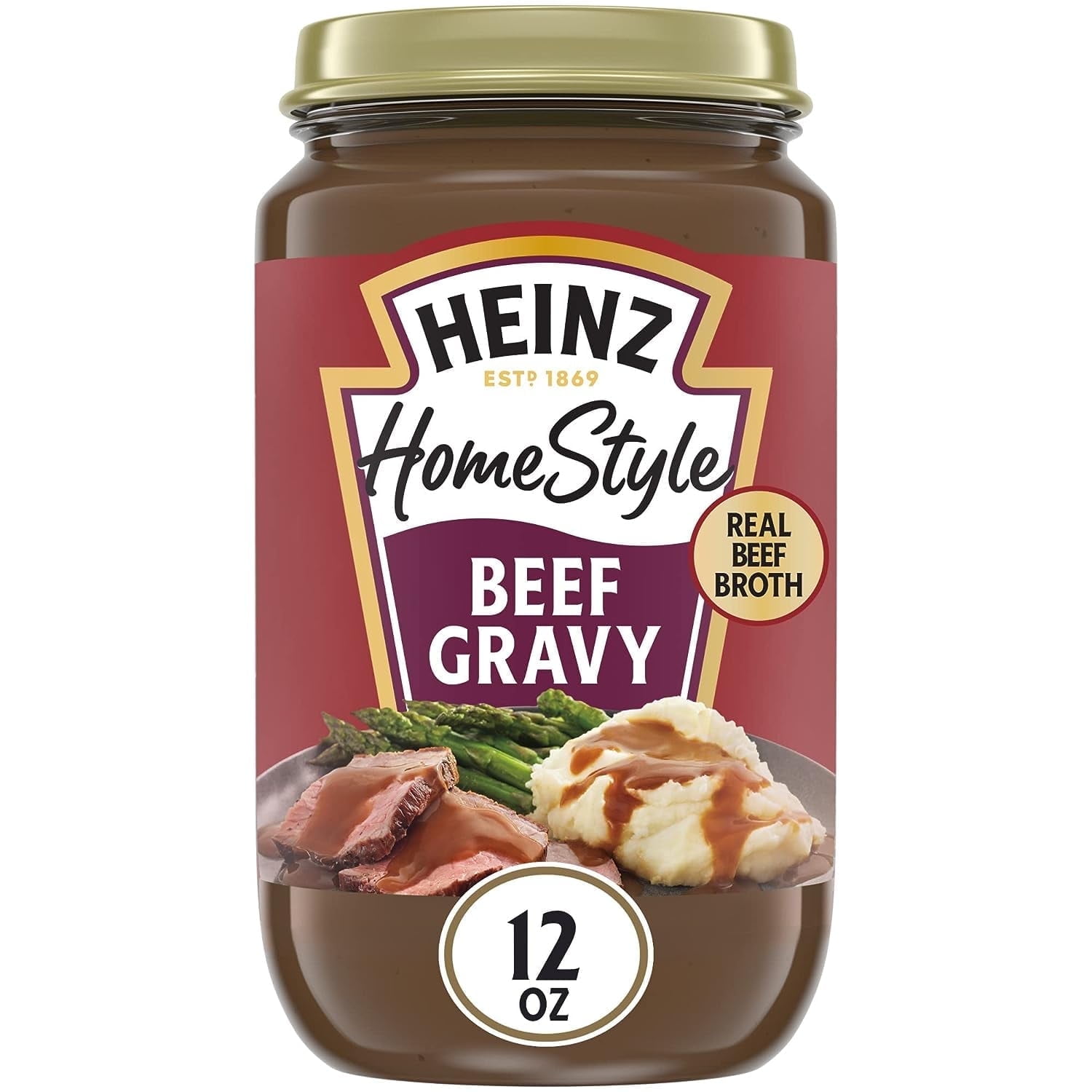 Heinz HomeStyle Savory Beef Gravy, 12 oz Jar pack of 2