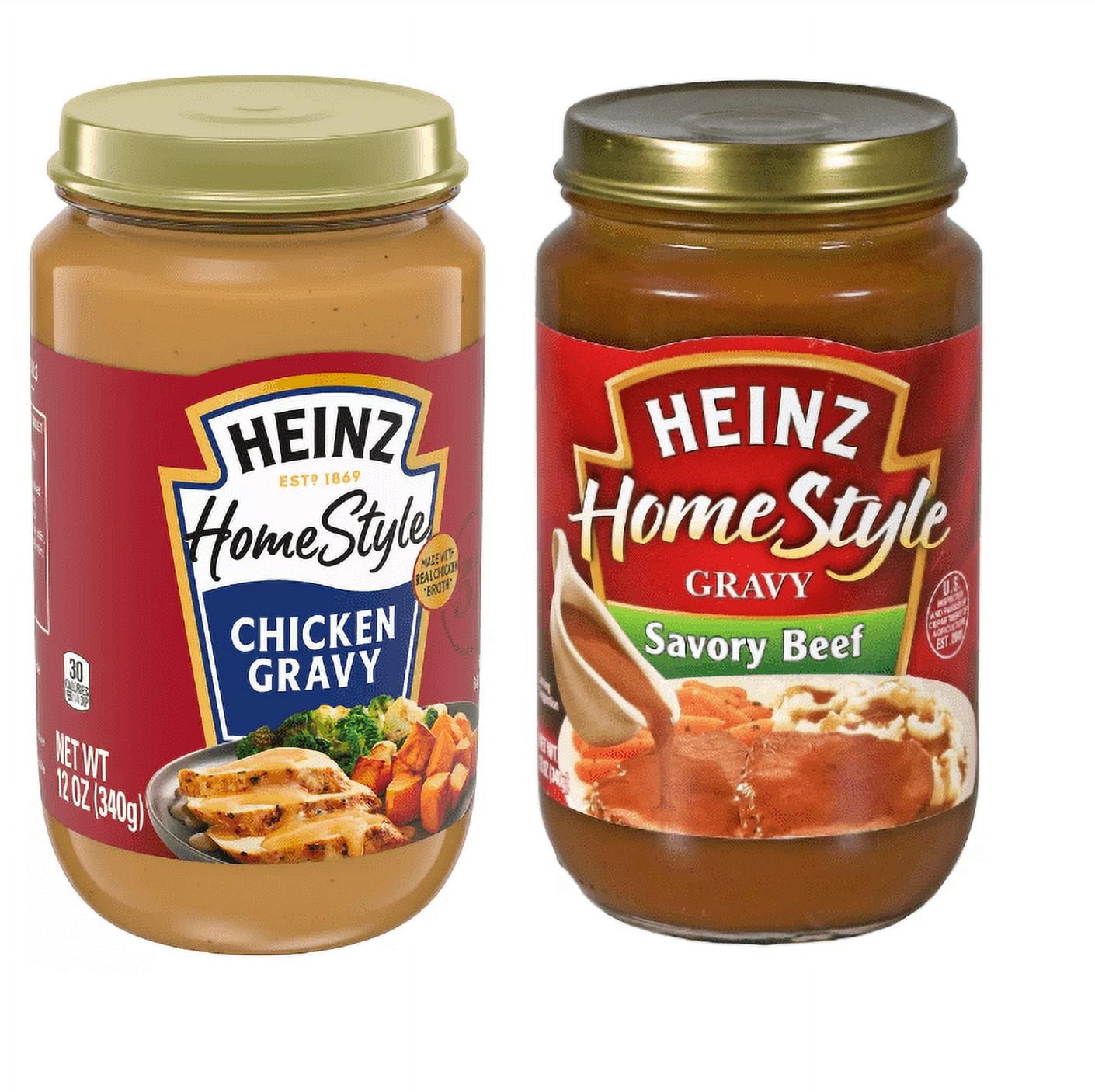 Heinz Homestyle Gravy Variety Pack Enjoy Savory Beef and Chicken