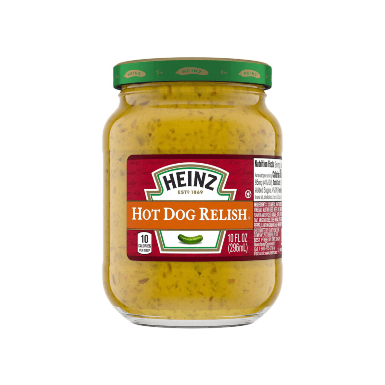 Heinz Hot Dog Relish, 10 Fl Oz (Pack of 2)
