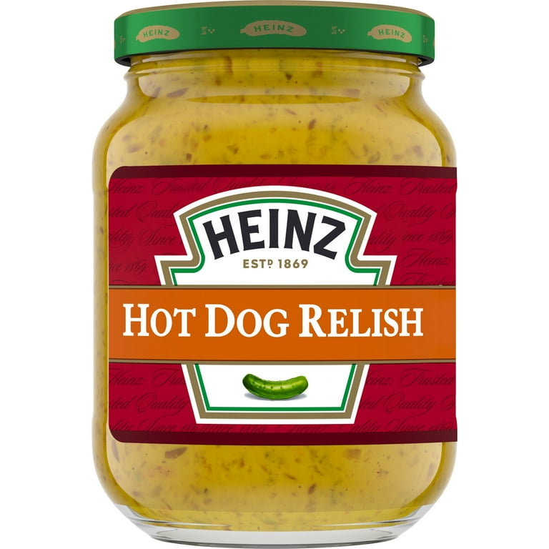 Heinz Hot Dog Relish Glass Jar