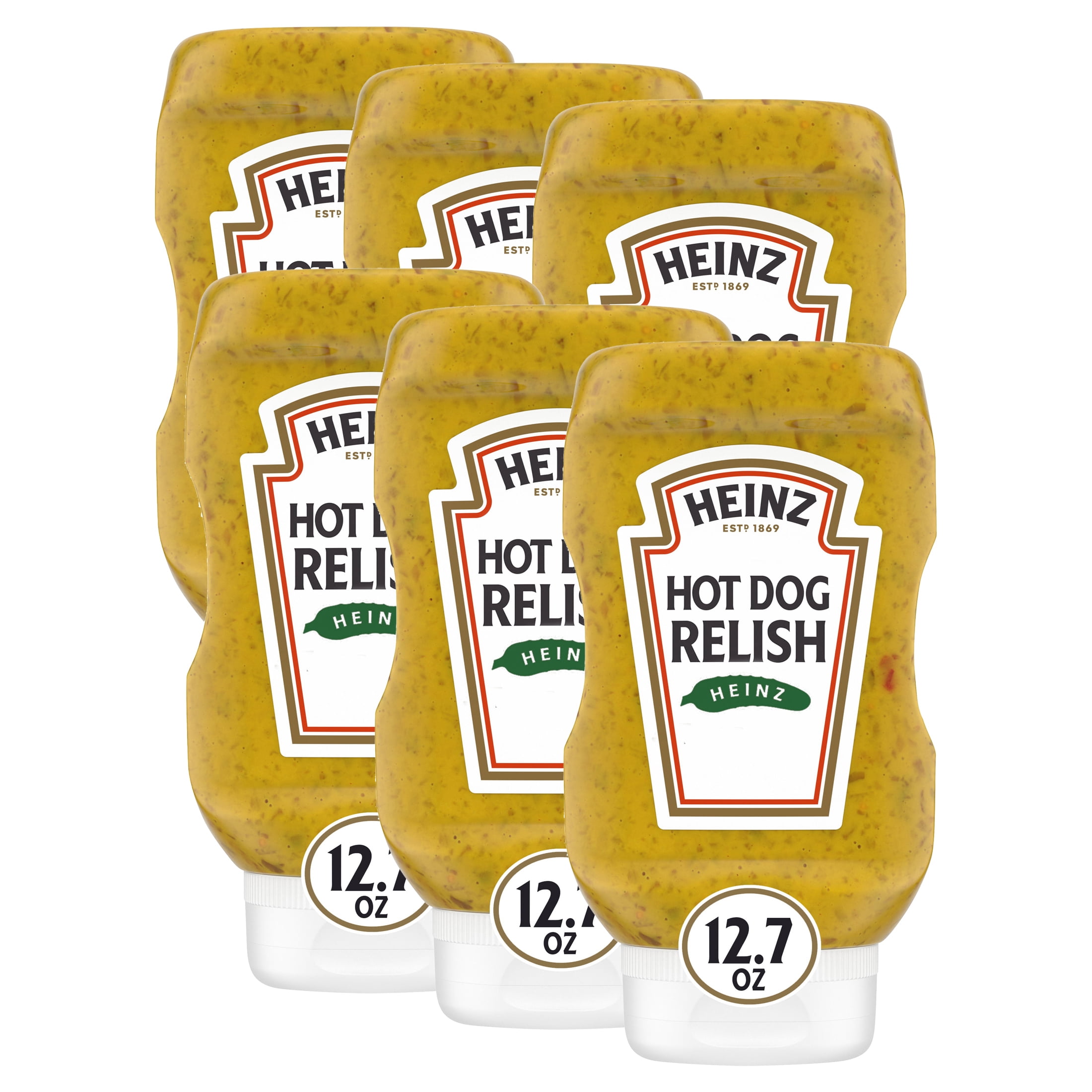 (6 pack) Heinz Hot Dog Relish, 12.7 fl oz Bottle