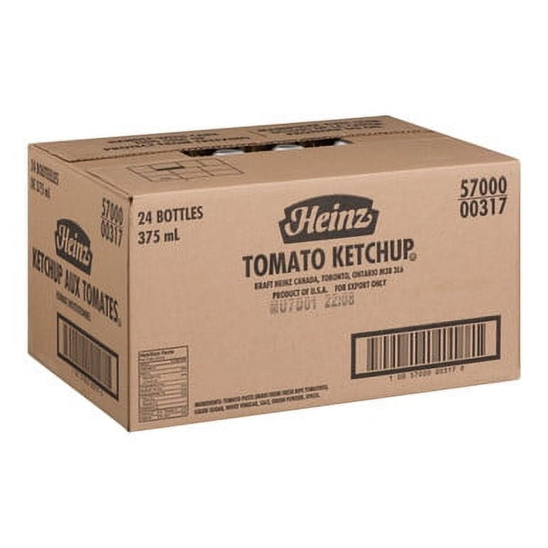 Heinz Ketchup, Glass Bottle 375ML/Unit, 24 Units/Case