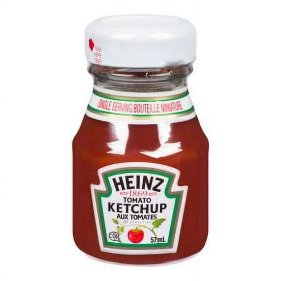 Heinz Tomato Ketchup, 57ml/1.9 fl. oz., Mini Bottles, 60 Count