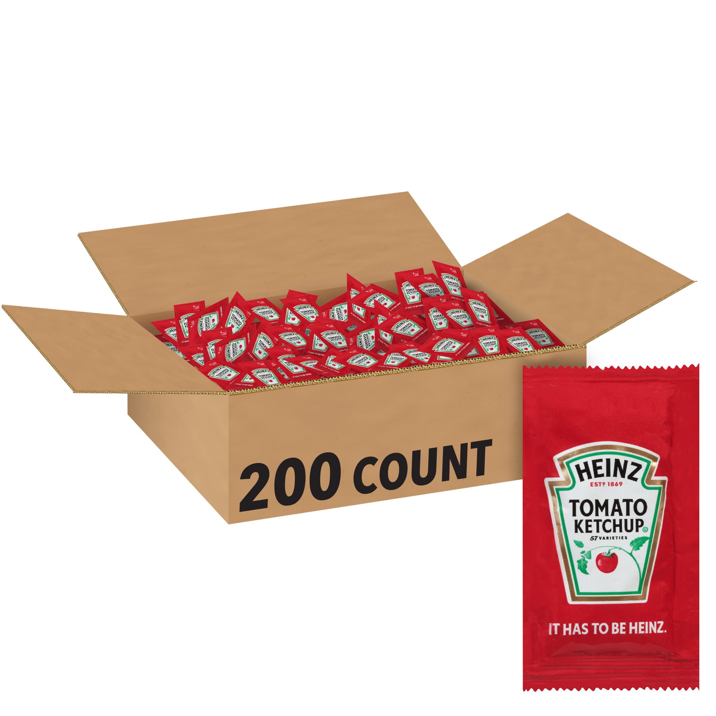 Heinz Ketchup Single Serve, 9 Gram, 200 Per Case