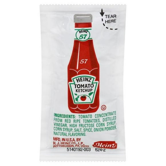 Heinz Ketchup - Single Serve Packet, 9 Gram -- 1000 per Case.